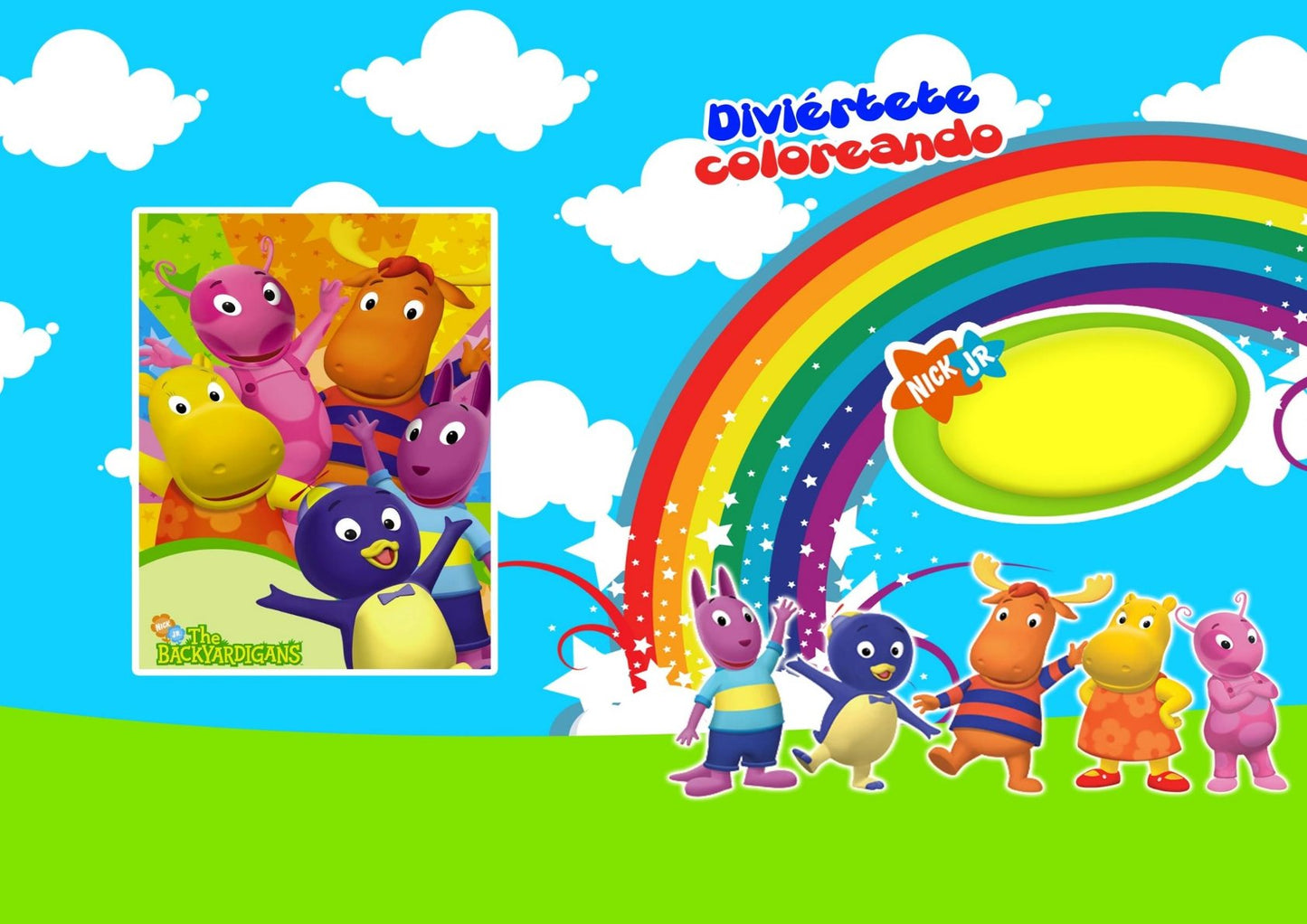LIBRO PARA COLOREAR BACKYARDIGANS